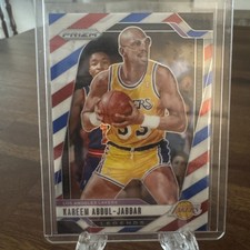 2024-25 Panini Prizm - Legends Kareem Abdul-Jabbar #279 Red White & Blue Prizm