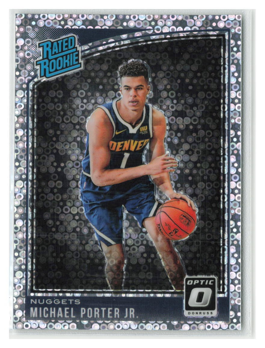 Michael Porter Jr. 2018-19 Donruss Optic Fast Break Disco RC #182-Nuggets