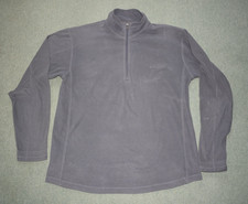 Men s Large Grey Fleece Columbia Jumper 3/4 zip neck lightweight