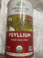 Organic India Psyllium Whole Husk 12oz Gluten-Free, Kosher, Organic BB 08/2027