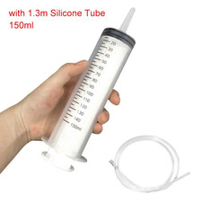 150Ml-500Ml Reusable Syringe Syringes Pump Measuring 1.3M Tube Feeding Ink Big S