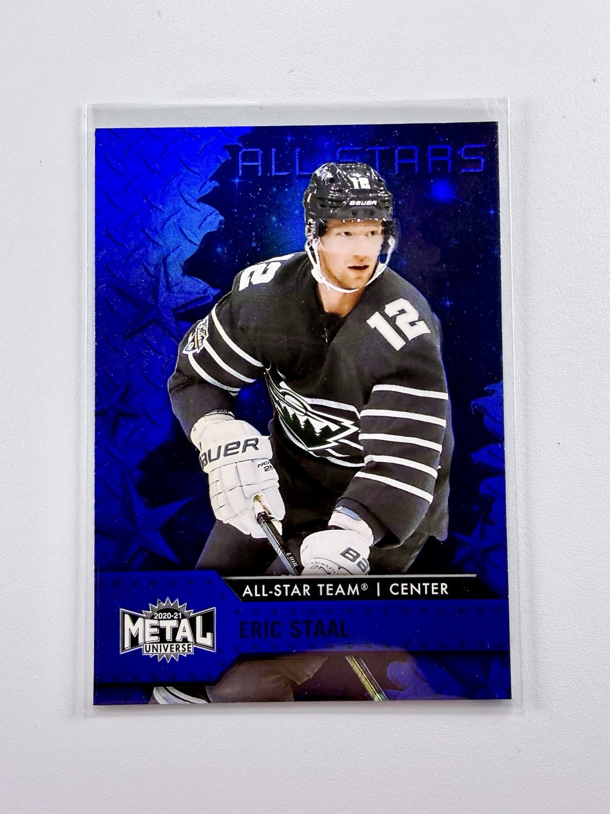 2020-21 Skybox Metal Universe - All-Stars Eric Staal #191 Blue Spectrum
