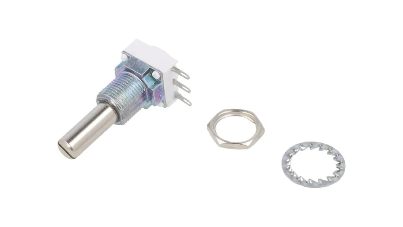 P11S1V0FLSY00102KA Потенциометр осевой однооборотный 1 К 1 Вт 10 6 мм линейный 7990₽