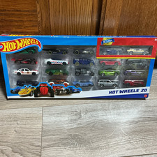 Hot Wheels 20-Car Diecast Car Set Collection, Assorted Multi-Color