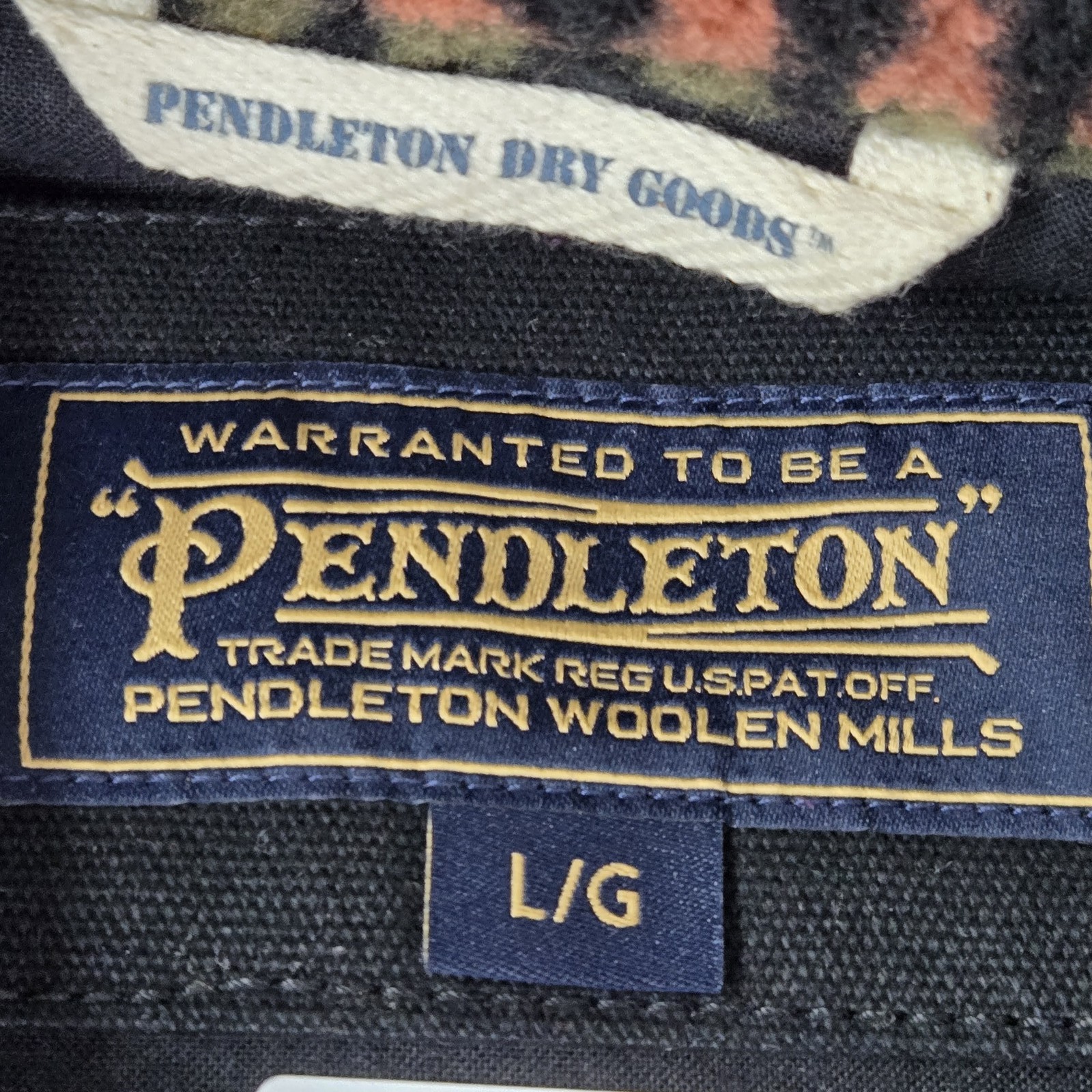 Pendleton Men Jacket L Black Vest Geometric South… - image 3