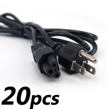 20 PACK 6FT 3 Prong Mickey Mouse Power Cord Cable for Laptop PC Printer Adapter