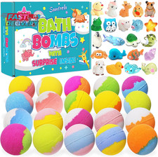 Bath Bombs for Kids with Surprise Inside, 20 Pack Kids Bath Bombs Gift Set with
