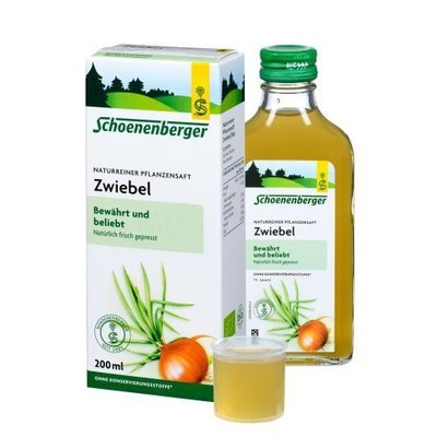 2x ZWIEBELSAFT naturrein Schoenenberger 200 ML
