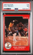 1983-84 STAR #48 PAUL PRESSEY PSA 7