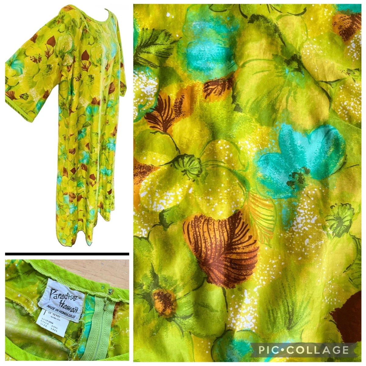 Cotton Green Hawaiian Vintage Dresses for Women for sale | eBay
