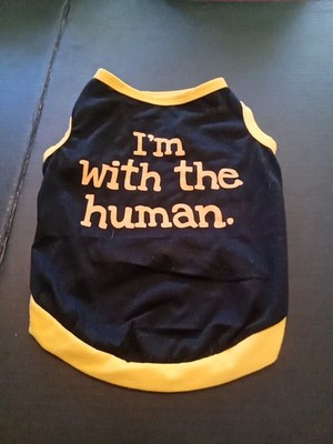 ''I'm With The Human'' Small Dog Tank Top