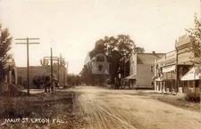 Laton CA California c1910 Street View RPPC Photo Postcard COPY