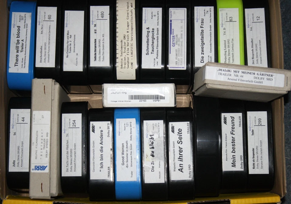 35mm-Filmtrailer Konvolut Kinowerbung diverse Arthouse-Filme 2001–2008 Lot #CP09