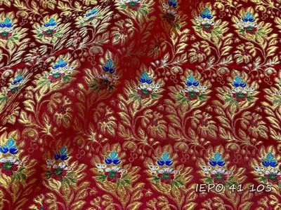 Brocade Ecclesiastical Vestments Metallic Floral Fabric (8 colors)