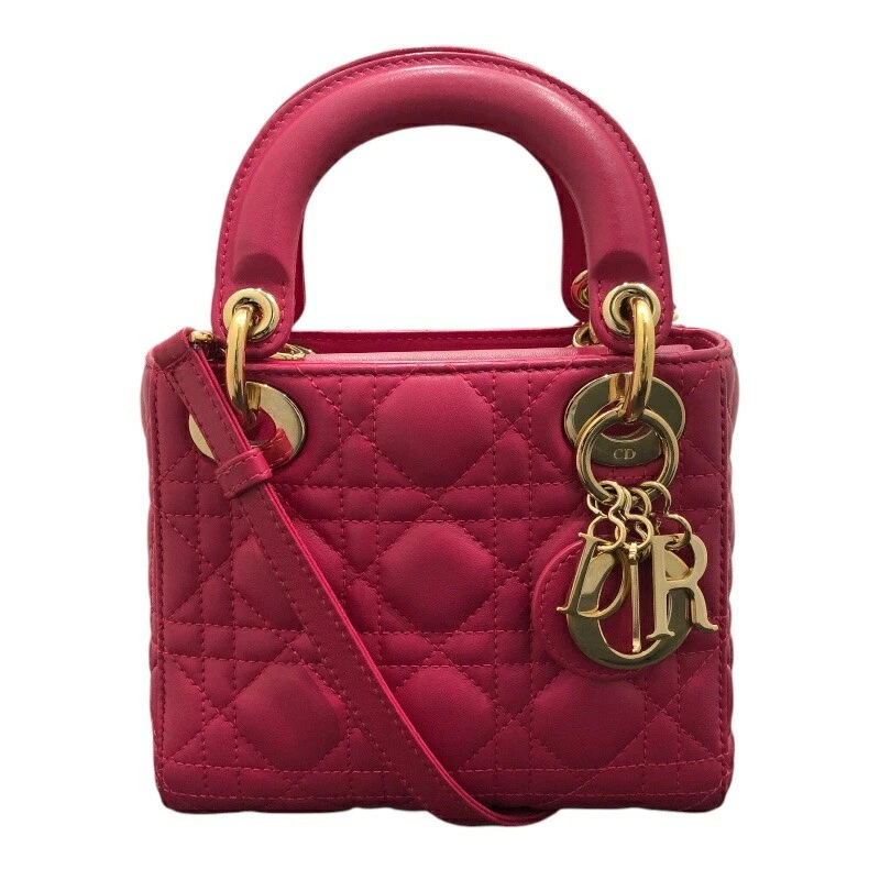 SAC À MAIN FEMME AUTHENTIQUE CHRISTIAN DIOR LADY DIOR PETIT AGNEAU F/S