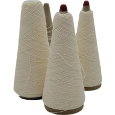 Lot 4 Phoenix Dye Works Snow White 2/24.5 Acrylic HB Yarn Cones Vintage