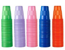 Lilymicky 500 Pack 5 Oz Plastic Cups, Disposable Drinking Cups, Bathroom Cups in