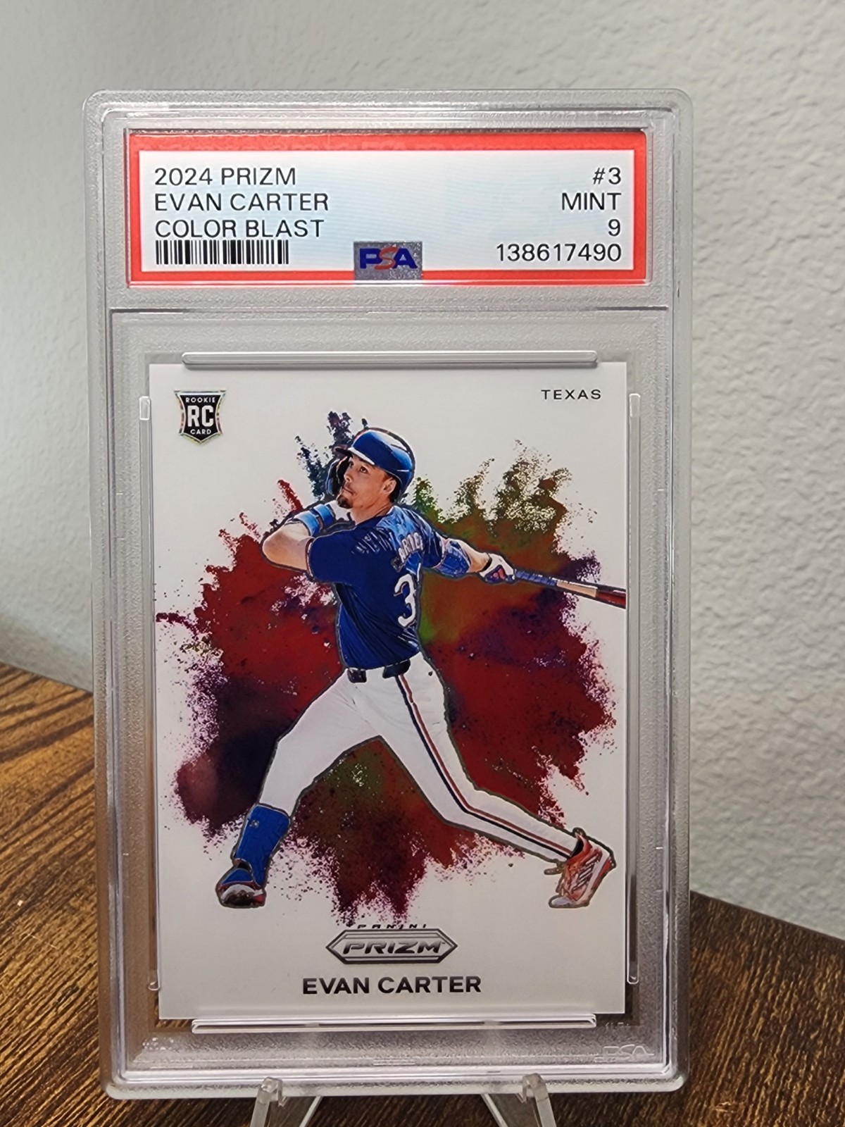 2024 Panini Prizm - Color Blast Evan Carter #3 (RC)