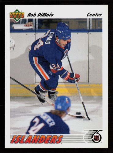 Rob DiMaio 1991-92 Upper Deck #481 New York Islanders Hockey Card - Picture 1 of 2
