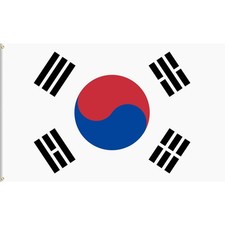 South Korea Flag 3 x 5 FT, 90 x 150 cm South Korean National Flag, Polyester ...