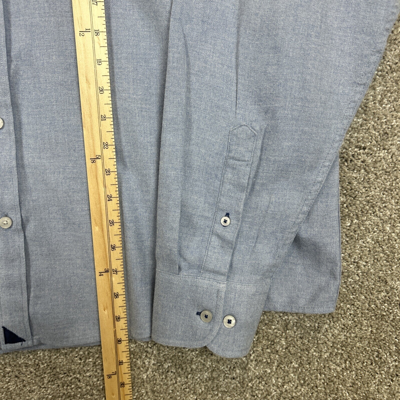 UNTUCKit Solid Blue Shirt Button Long Sleeve Men'… - image 6