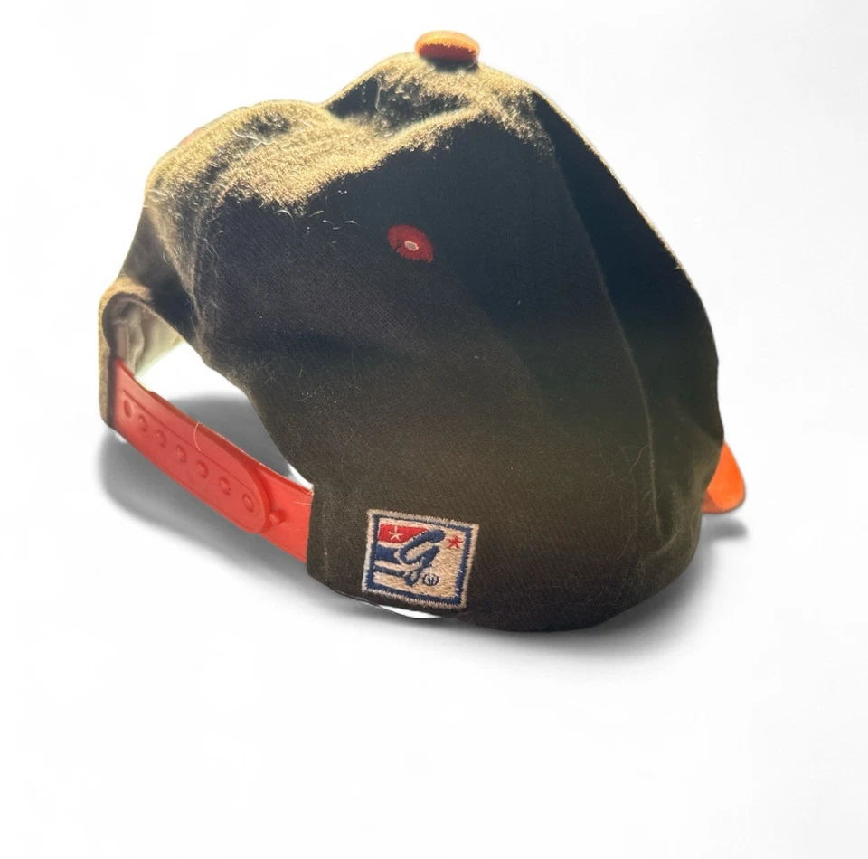 Chapéu Snapback Vintage Cleveland Browns Mescla de Lã Anos 90 Roteiro Novo com etiquetas Estoque Morto assinado - Imagem 4 de 4