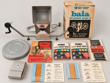 Vintage BAIA Reviewer Mark II 8mm Movie Editor Viewer w/ Box Manuals Splice Tape