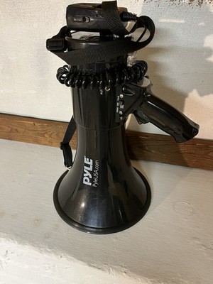 50W Megaphone Speaker PA Bullhorn Siren 35mm Aux Outdoor Loudspeaker Pyle