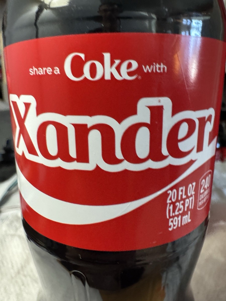 Share a Coke with Xander 2025 Personalized Gift Coca~Cola