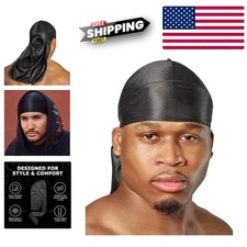 2-Way Stretch Satin Durag - Comfortable Hair Protection for All Styles
