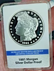 1881 Morgan Silver PLATED Proof Archival Collection Minted 9,999 American Mint