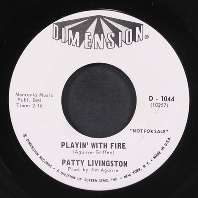 PATTY LIVINGSTON: i've got my baby / playin' with fire DIMENSION 7'' Single