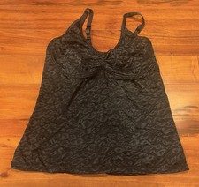 Ruby Ribbon Women  s Allure Leopard Lace Shape Wear Cami Top Size 36 1762