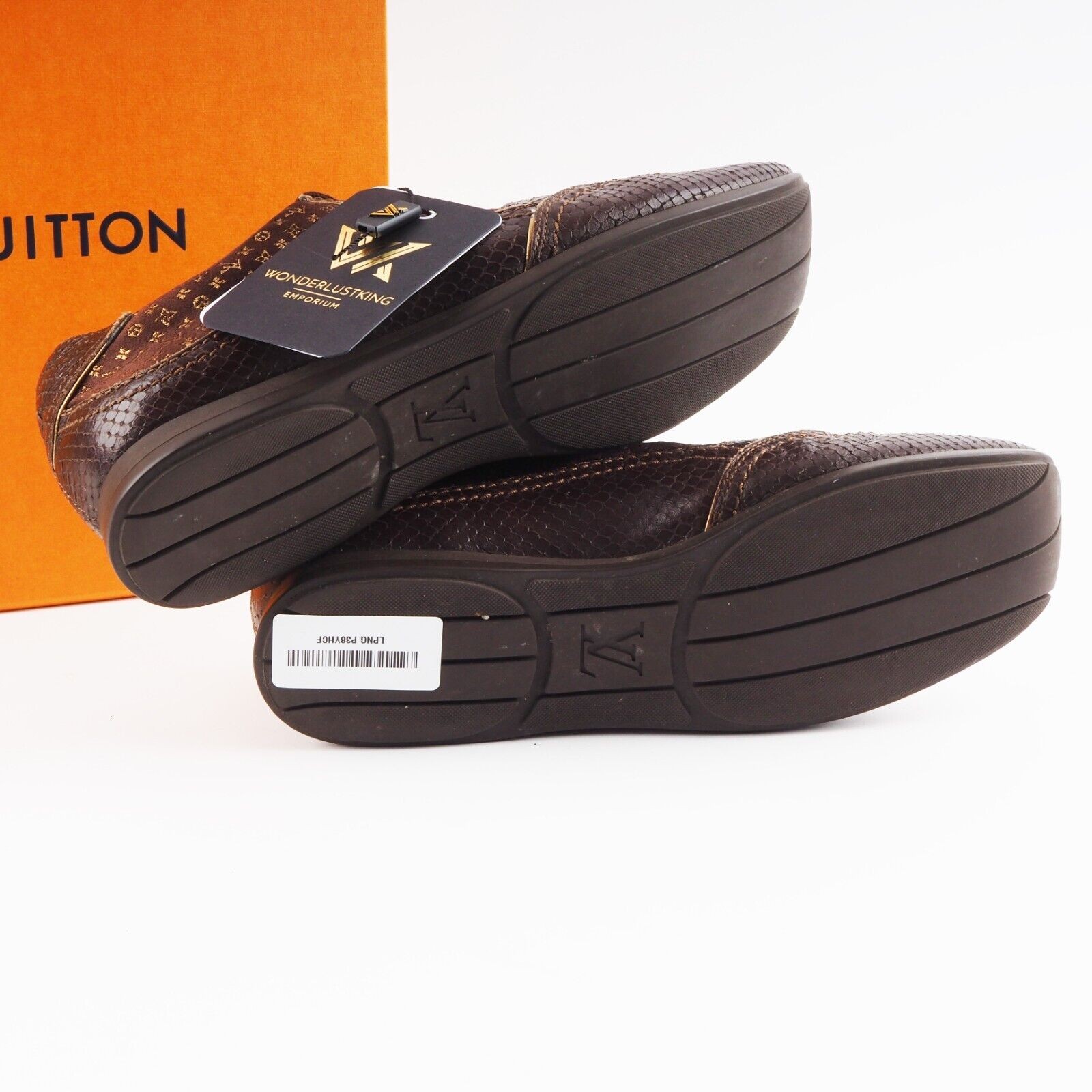 LOUIS VUITTON Python Brown / Gold Luxury Designer… - image 9