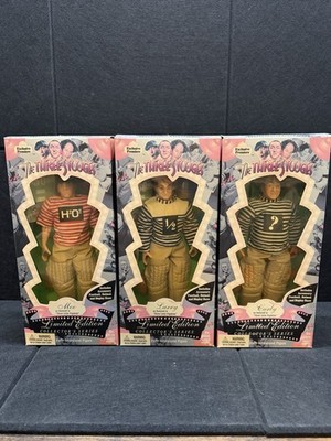 The Three Stooges 1996 Exclusive Premiere Three Little Pigskins'' Action Figures 