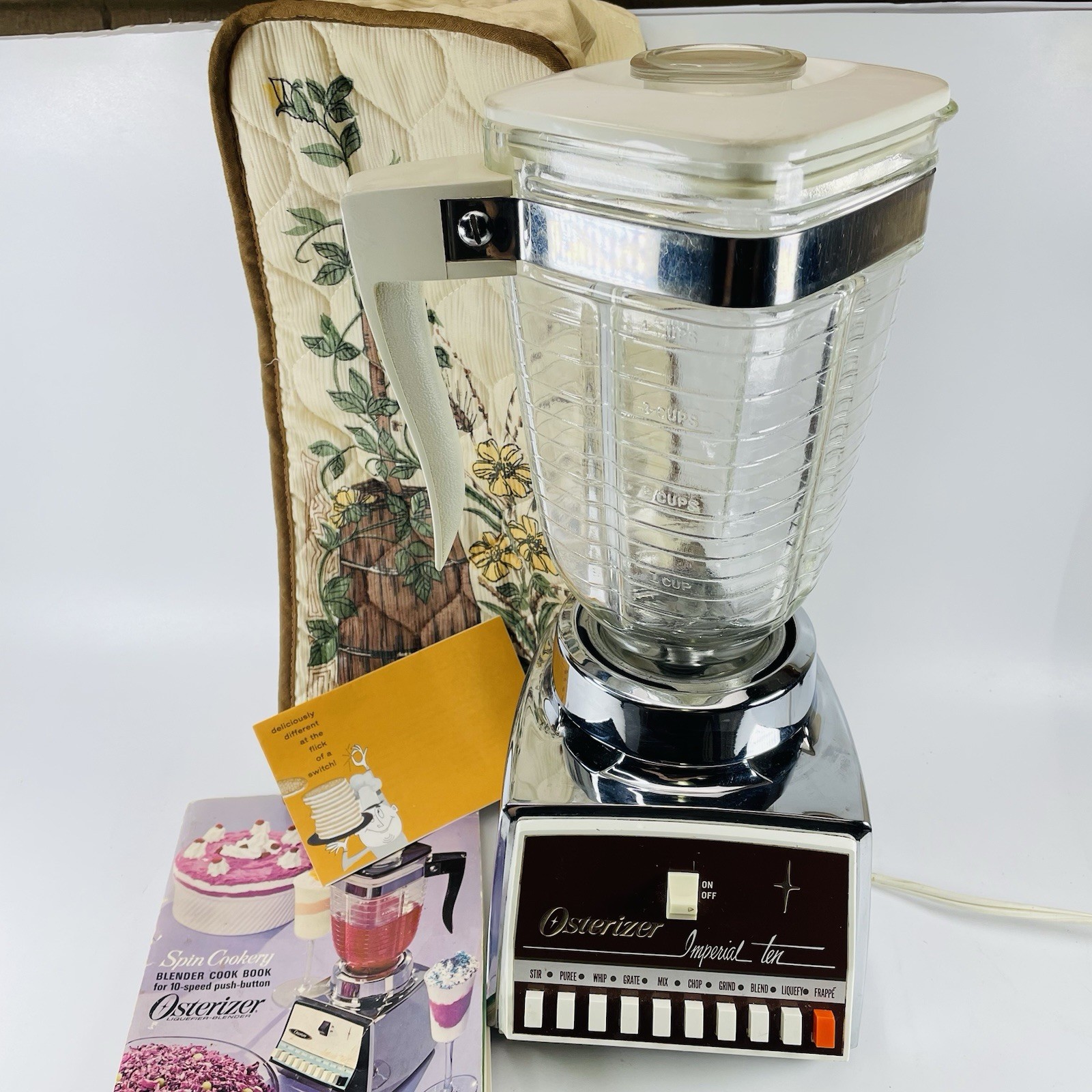 Vintage OSTERIZER White and Chrome Imperial 10 Speed  Blende