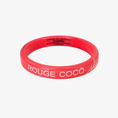 CHANEL Pink Acrylic Rouge Coco Shine Armband