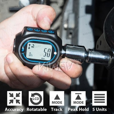 3-200 Nm Digital Torque Wrench Adapter 1/2 3/8 1/4 Drive Audible Alert US STOCK