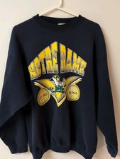 Vintage 1990s Notre Dame Fighting Irish Crewneck Sweatshirt Size X Large