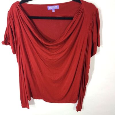Vivienne Vivienne Tam Women's Size Medium M Burgandi Blouse Shirt Top Designer