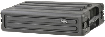 SKB 2 Space Effects Road Rack Case 10.7'' Deep | DJ Studio Guitar Case