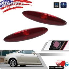 For 2002-10 Lexus SC430 Red Lens Rear Fender Side Marker Lights LH & RH Set of 2