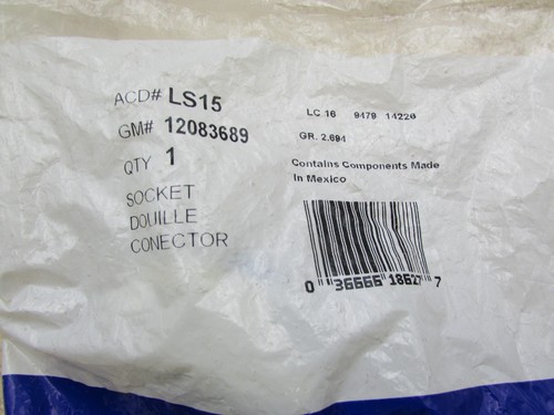 ACDelco GM Original Equipment LS15 Multi-Purpose Lamp Socket - Foto 2 di 3