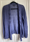 Banana Republic Blue open asymmetrical lightweight linen sweater sz s — photo 1