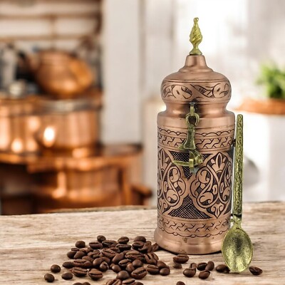 バーベキュー・調理用品 Copper CB Canister by nerudesignworks Handmade Turkish Copper Coffee Container, Coffee Canister, Candy