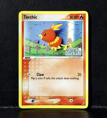 Pokemon Karte: Torchic 65/100 - Crystal Guardians - Eng