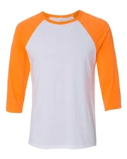 Bella-Canvas Three-Quarter Sleeve Baseball Tee