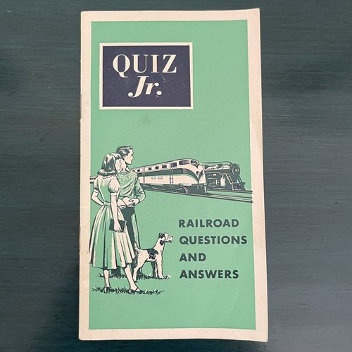 Quiz Jr 100 Railroad Questions & Answers VINTAGE 1955 Booklet ...