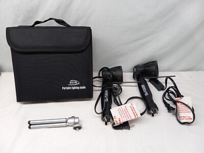 Digital Concepts Portable Lighting Studio 2 spotlights carrying case 17'' x 17''