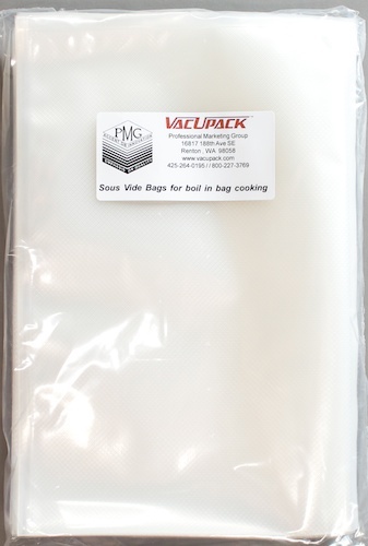 Seal Meal A Sous Vide Pouches - 6x12 Inch Boilable Vacuum Bags, 1 Pint Pack, Made In Italy